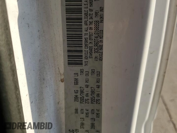 2020 Ram 1500 Tradesman with VIN 3C6JR6DT4LG168958, listed as a Copart auction lot 75267224 with 88,043 mi miles and Salvage title. Bid and sale history available at DreamBid. Image 12.