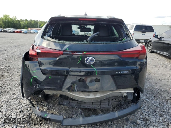 2021 Lexus UX 250h with VIN JTHX9JBH2M2049657, listed as a Copart auction lot 58744945 with 36,054 mi miles and Salvage title. Bid and sale history available at DreamBid. Image 6.