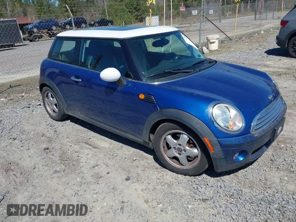2008 MINI Hardtop with VIN WMWMF33548TT65118, listed as a IAAI auction lot 41819678 with 146,247 mi miles and . Bid and sale history available at DreamBid. Image 1.
