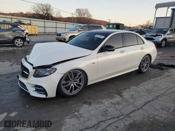 2019 Mercedes-Benz E-Class AMG E 53 with VIN WDDZF6BB1KA650949, listed as a Copart auction lot 86445484 with 57,847 mi miles and Salvage Title. Bid and sale history available at carsss.com. Image 1.
