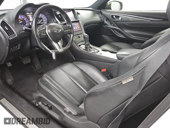 2017 Infiniti Q60 2.0t with VIN JN1CV7ELXHM320296, listed as a Copart auction lot 49818345 with 128,490 mi miles and Clean Title. Bid and sale history available at DreamBid. Image 8.