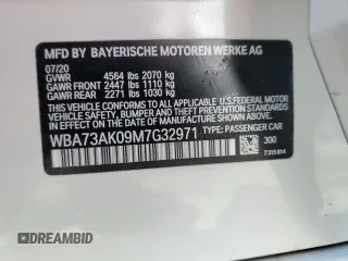 2021 BMW 2 Series 228i xDrive with VIN WBA73AK09M7G32971, listed as a Copart auction lot 66354525 with 20,440 mi miles and Salvage title. Bid and sale history available at DreamBid. Image 12.