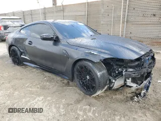2023 BMW M4 Competition xDrive with VIN WBS43AZ02PCM18370, listed as a Copart auction lot 88975375 with 26,863 mi miles and Salvage Title. Bid and sale history available at carsss.com. Image 4.