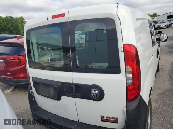 2018 Ram ProMaster City Cargo Tradesman with VIN ZFBERFAB6J6L02358, listed as a Copart auction lot 52919274 with 73,112 mi miles and . Bid and sale history available at DreamBid. Image 6.