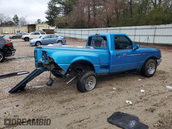 1993 Ford Ranger Splash with VIN 1FTCR10A8PPB07154, listed as a Copart auction lot 44453725 with 29,419 mi miles and Salvage title. Bid and sale history available at DreamBid. Image 3.