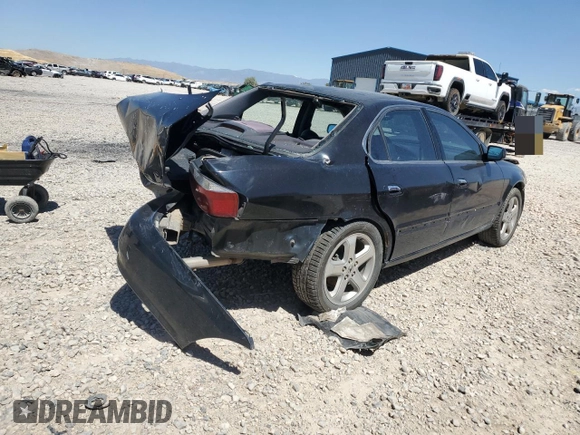 2002 Acura TL Type S w/Navigation with VIN 19UUA56922A043187, listed as a Copart auction lot 66700664 with 0 mi miles and Salvage Title. Bid and sale history available at carsss.com. Image 3.