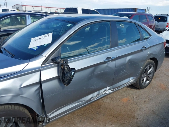 2024 Volkswagen Jetta SE with VIN 3VW7M7BU1RM002374, listed as a IAAI auction lot 42605292 with 46,844 mi miles and . Bid and sale history available at DreamBid. Image 6.