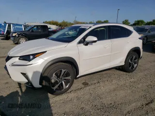 2021 Lexus NX 300h with VIN JTJGJRDZ0M5014172, listed as a Copart auction lot 52176455 with 43,644 mi miles and Salvage Title. Bid and sale history available at DreamBid. Image 1.