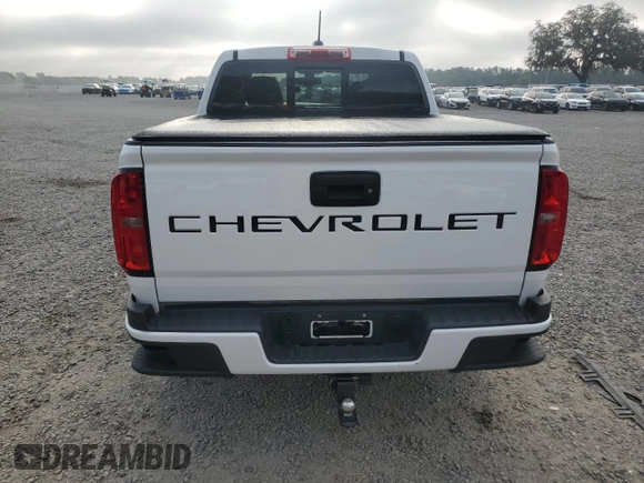 2022 Chevrolet Colorado 2WD LT with VIN 1GCGSCEA7N1153522, listed as a Copart auction lot 51388125 with 33,572 mi miles and Salvage title. Bid and sale history available at DreamBid. Image 6.