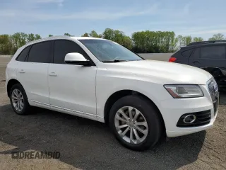 2014 Audi Q5 Premium Plus with VIN WA1LFAFP2EA098627, listed as a Copart auction lot 53249185 with 225,246 mi miles and Salvage Title. Bid and sale history available at carsss.com. Image 4.