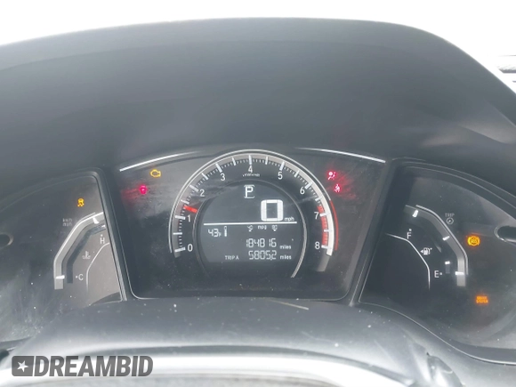 2016 Honda Civic Sedan LX with VIN 19XFC2F58GE012446, listed as a IAAI auction lot 41690249 with 184,816 mi miles. Bid and sale history available at carsss.com. Image 7.
