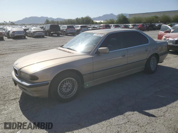 2001 BMW 7 Series 740i with VIN WBAGG83401DN83796, listed as a Copart auction lot 61862025 with Not provided miles and Salvage title. Bid and sale history available at DreamBid. Image 1.