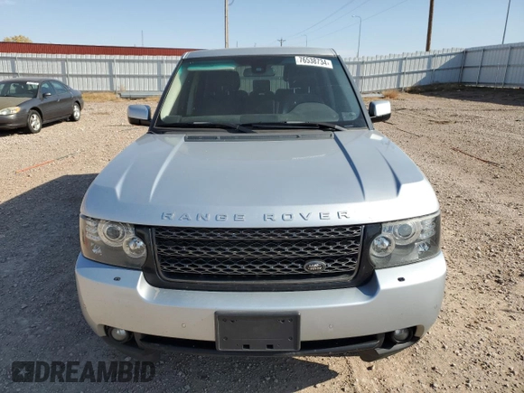 2011 Land Rover Range Rover HSE with VIN SALME1D46BA356397, listed as a Copart auction lot 76538734 with 105,160 mi miles and Clean title. Bid and sale history available at DreamBid. Image 5.