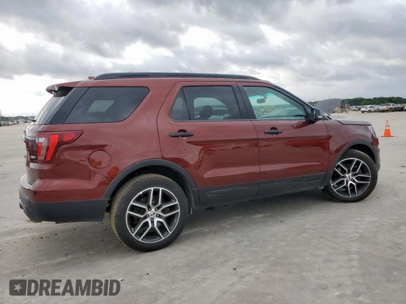 2016 Ford Explorer Sport with VIN 1FM5K8GT6GGC73343, listed as a Copart auction lot 54788645 with 103,097 mi miles and Salvage Title. Bid and sale history available at DreamBid. Image 3.
