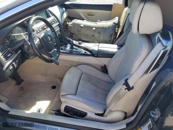2012 BMW 6 Series 650i with VIN WBALZ3C58CC397744, listed as a Copart auction lot 83458774 with 0 mi miles and Non Repairable. Bid and sale history available at carsss.com. Image 7.