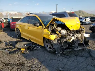 2017 Audi S3 Premium Plus with VIN WAUB1GFF9H1056807, listed as a Copart auction lot 40990733 with 100,138 mi miles. Bid and sale history available at carsss.com. Image 4.