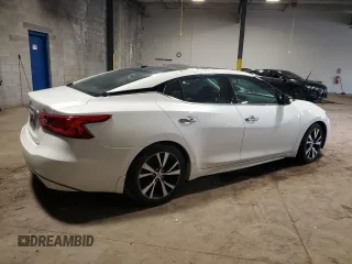 2017 Nissan Maxima S with VIN 1N4AA6AP7HC371446, listed as a Copart auction lot 54222095 with 82,760 mi miles and Salvage Title. Bid and sale history available at DreamBid. Image 3.