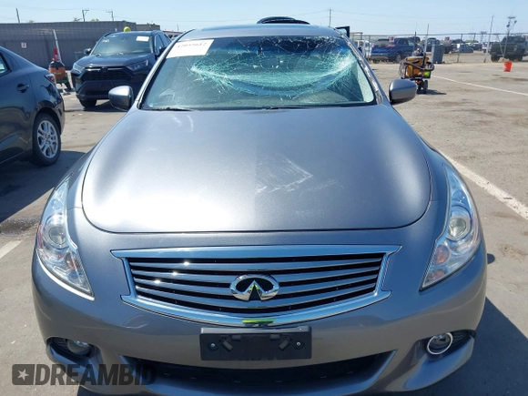 2015 Infiniti Q40 with VIN JN1CV6AP8FM580471, listed as a IAAI auction lot 42055612 with 64,494 mi miles. Bid and sale history available at carsss.com. Image 6.