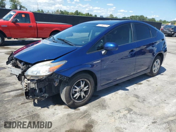 2011 Toyota Prius I with VIN JTDKN3DU7B0268202, listed as a Copart auction lot 61160175 with 125,346 mi miles and Salvage title. Bid and sale history available at DreamBid. Image 1.