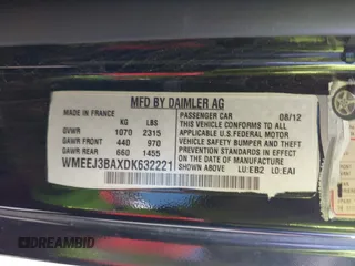 2013 Smart fortwo Pure z VIN WMEEJ3BAXDK632221, wystawiony jako IAAI lot #42243706 z przebiegiem 75 815 mil mil oraz . Historia ofert i sprzedaży dostępna na DreamBid. Obrazek 9.