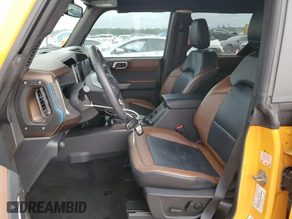 2022 Ford Bronco with VIN 1FMEE5BP5NLB59094, listed as a Copart auction lot 52624595 with 46,101 mi miles and Salvage Title. Bid and sale history available at DreamBid. Image 7.