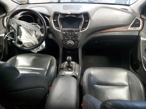 2017 Hyundai Santa Fe Limited Ultimate with VIN KM8SRDHF4HU242191, listed as a Copart auction lot 49065985 with 124,505 mi miles and Salvage Title. Bid and sale history available at carsss.com. Image 8.