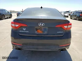 2015 Hyundai Sonata 2.4L Limited with VIN 5NPE34AFXFH032053, listed as a Copart auction lot 48673125 with 0 mi miles and Salvage Title. Bid and sale history available at carsss.com. Image 6.