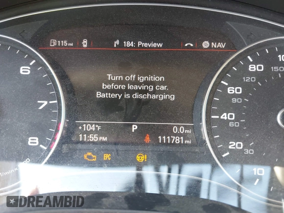 2015 Audi A7 Prestige with VIN WAU2GAFC5FN025755, listed as a IAAI auction lot 42468703 with 111,781 mi miles and . Bid and sale history available at DreamBid. Image 16.