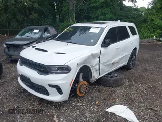 2021 Dodge Durango GT Plus with VIN 1C4RDJDG5MC521437, listed as a IAAI auction lot 42589843 with 53,492 mi miles and . Bid and sale history available at DreamBid. Image 2.