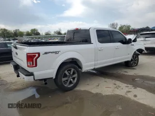 2017 Ford F-150 XL with VIN 1FTFW1EG1HFA28306, listed as a Copart auction lot 52254815 with 0 mi miles and Salvage Title. Bid and sale history available at carsss.com. Image 3.