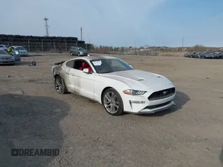 2020 Ford Mustang EcoBoost with VIN 1FA6P8TH4L5192039, listed as a IAAI auction lot 41771658 with 42,863 mi miles. Bid and sale history available at carsss.com. Image 1.