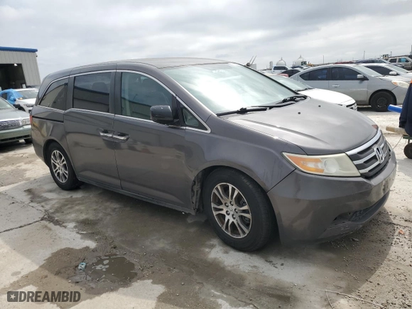 2013 Honda Odyssey EX with VIN 5FNRL5H43DB051650, listed as a Copart auction lot 50353545 with 136,693 mi miles and Salvage Title. Bid and sale history available at carsss.com. Image 4.