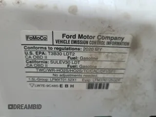 2020 Ford Escape SE with VIN 1FMCU9G63LUB82205, listed as a IAAI auction lot 42663574 with 91,305 mi miles and . Bid and sale history available at DreamBid. Image 24.