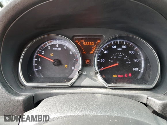 2014 Nissan Versa SV with VIN 3N1CN7AP6EL832846, listed as a Copart auction lot 50629065 with 52,260 mi miles and Salvage Title. Bid and sale history available at DreamBid. Image 9.