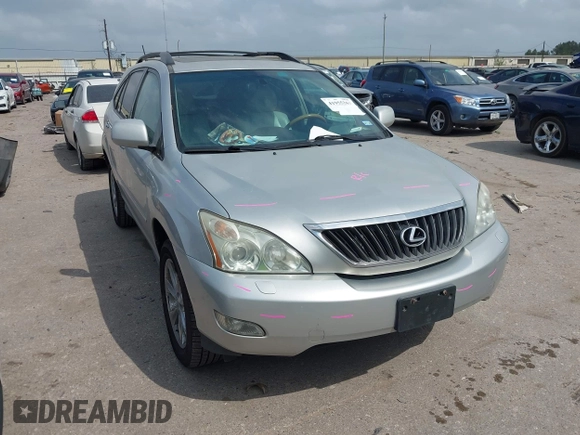 2008 Lexus RX 350 with VIN 2T2GK31U38C040694, listed as a IAAI auction lot 41955267 with 131,521 mi miles and . Bid and sale history available at DreamBid. Image 1.