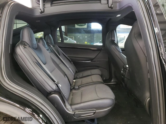 2018 Tesla Model X 75D with VIN 5YJXCDE2XJF129826, listed as a Copart auction lot 42047573 with 46756 miles. Bid and sale history available at carsss.com. Image 10.
