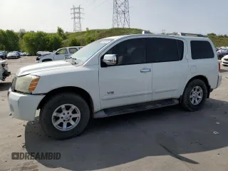 2006 Nissan Armada LE z VIN 5N1AA08B76N709202, wystawiony jako Copart lot #59163645 z przebiegiem 214 784 mil mil oraz Czysty tytuł • Clean title. Historia ofert i sprzedaży dostępna na DreamBid. Obrazek 1.