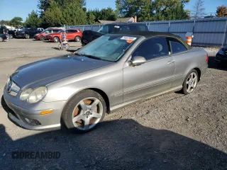 2005 Mercedes-Benz CLK-Class 5.0L with VIN WDBTK75J85F152404, listed as a Copart auction lot 74837604 with 143,622 mi miles and Clean Title. Bid and sale history available at carsss.com. Image 1.