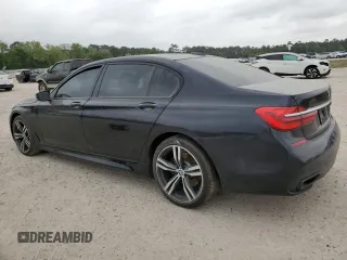 2017 BMW 7 Series 740i with VIN WBA7E2C37HG740680, listed as a Copart auction lot 45072763 with 76,828 mi miles. Bid and sale history available at carsss.com. Image 2.