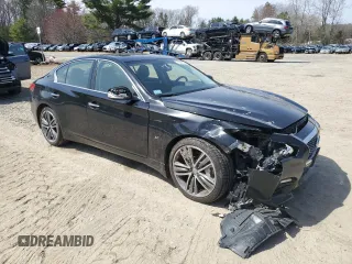 2014 Infiniti Q50 Premium with VIN JN1BV7AR0EM685524, listed as a Copart auction lot 53680535 with 175,661 mi miles and Clean Title. Bid and sale history available at carsss.com. Image 4.