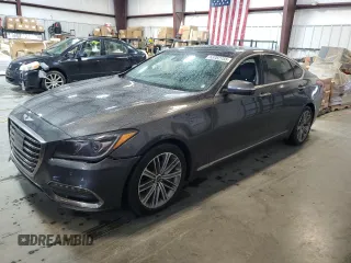 2018 Genesis G80 3.8L z VIN KMHGN4JE3JU243356, wystawiony jako Copart lot #53782755 z przebiegiem 66 077 mil mil oraz Szkody całkowita. Historia ofert i sprzedaży dostępna na DreamBid. Obrazek 1.