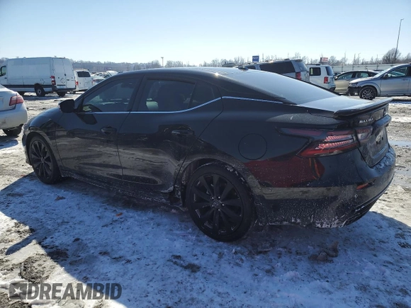 2023 Nissan Maxima SR with VIN 1N4AA6EV1PC505472, listed as a Copart auction lot 46052345 with 19,117 mi miles and Salvage title. Bid and sale history available at DreamBid. Image 2.