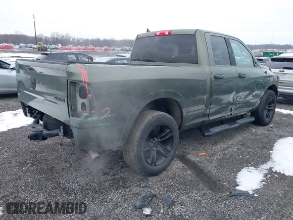 2021 Ram 1500 Classic Warlock with VIN 1C6RR7GG1MS531086, listed as a IAAI auction lot 41240331 with 42,593 mi miles. Bid and sale history available at carsss.com. Image 4.