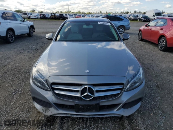 2015 Mercedes-Benz C 300 Luxury with VIN 55SWF4KB3FU023876, listed as a Copart auction lot 51646055 with 192,852 mi miles and Salvage Title. Bid and sale history available at DreamBid. Image 5.