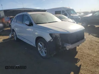 2021 Audi Q7 Premium Plus with VIN WA1LJAF7XMD000584, listed as a Copart auction lot 86115854 with 23,087 mi miles and Salvage title. Bid and sale history available at DreamBid. Image 4.