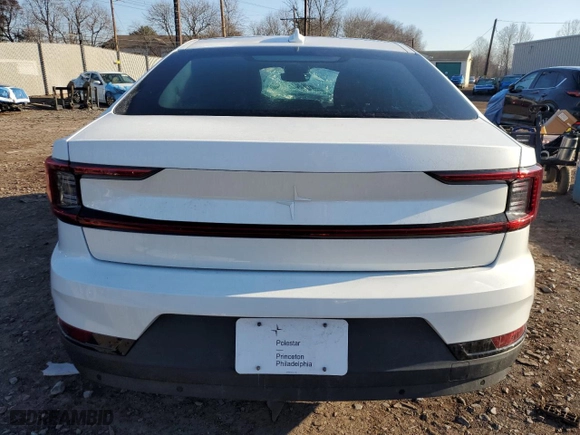 2023 Polestar 2 Performance with VIN YSMET3KA2PL115944, listed as a Copart auction lot 45304335 with 8,230 mi miles and Salvage Title. Bid and sale history available at carsss.com. Image 6.