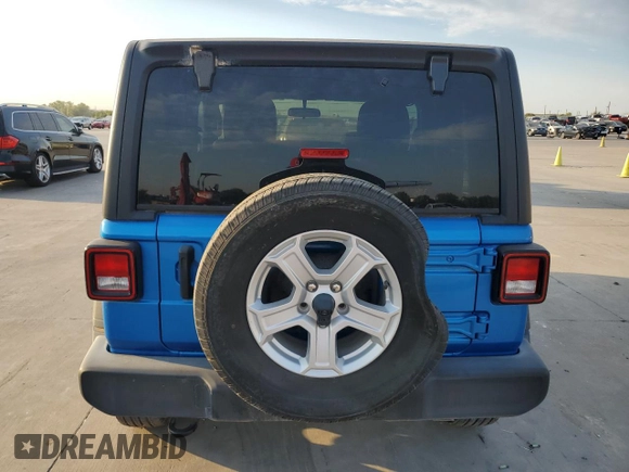 2021 Jeep Wrangler Sport S with VIN 1C4GJXAN0MW790739, listed as a Copart auction lot 75872624 with Not Provided miles and Salvage Title. Bid and sale history available at DreamBid. Image 6.