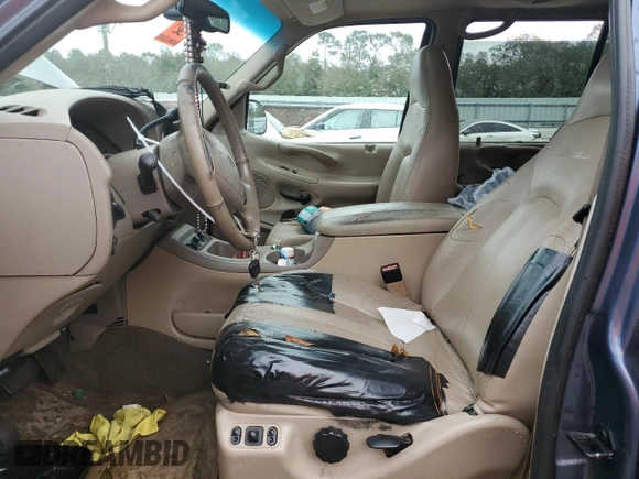 2002 Ford Expedition Eddie Bauer with VIN 1FMRU17W92LA23415, listed as a Copart auction lot 79519044 with 205,830 mi miles and Salvage title. Bid and sale history available at DreamBid. Image 7.