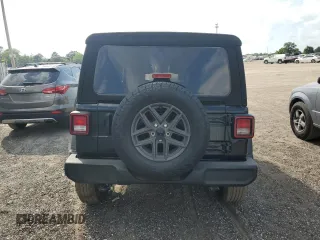 2024 Jeep Wrangler Sport S z VIN 1C4PJXDGXRW334039, wystawiony jako Copart lot #54206225 z przebiegiem 13 528 mil mil oraz Szkoda całkowita • Salvage title. Historia ofert i sprzedaży dostępna na DreamBid. Obrazek 6.