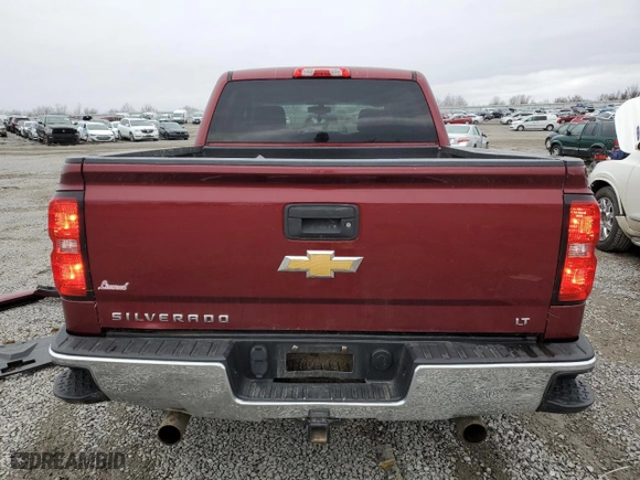 2017 Chevrolet Silverado 1500 LT with VIN 3GCUKREC3HG222042, listed as a Copart auction lot 47658525 with 104,259 mi miles and Salvage Title. Bid and sale history available at carsss.com. Image 6.